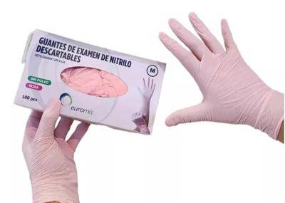 Guante de Nitrilo Rosa Caja x100 unidades