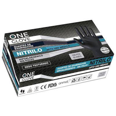 Guante de Nitrilo Negro caja x100 unidades