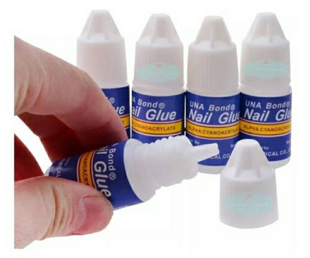 Pegamento nail glue Gotero x5