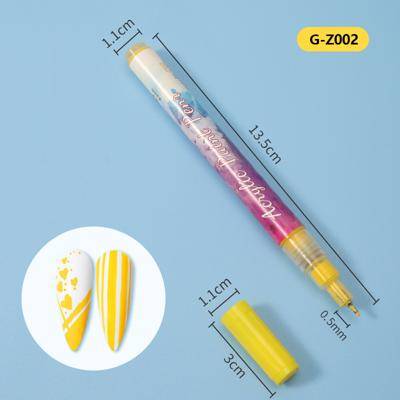 Lapicera nail art Paris Night #AMARILLO