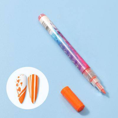 Lapicera nail art Paris Night #NARANJA