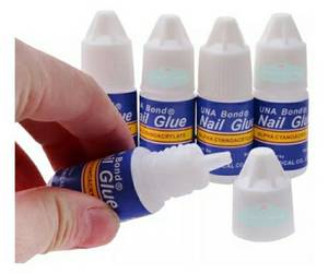 Pegamento nail glue Gotero x5