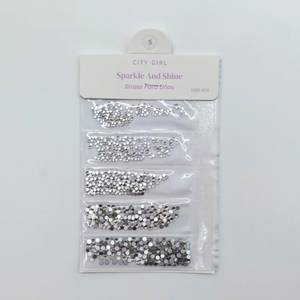 City Girl Strass Plateado